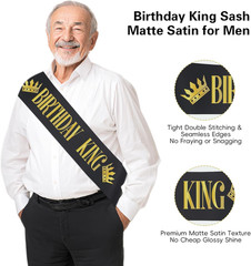 90Th Birthday Decorations for Men, Black Gold Back in 1936 Party Supplies Kit wi