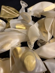 70 Piece Balloon Arch Spray Collection Latex Gold & Clear Gold Filled Balloons