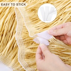 2Pcs Luau Grass Table Skirt 108x30in Hawaiian Party Decor