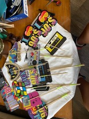 90’s Party Decor Rubik’s Cube Theme