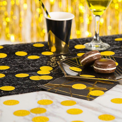 Glitter Confetti Circles Wedding Party Decor and Table Decor, 1.2’’ in Diameter