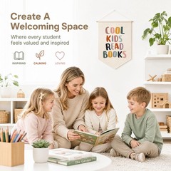 Reading Banner for Classroom Wall Decor, Cool Read Books Sign, Book Nook Wall…