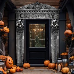 3 Pcs Halloween Cemetery Archway Halloween Cemetery Banners Gothic Outdoor Ba…