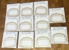 11 Packs Hester & Cook 12 Name Place Cards Die Cut Gilded Frame HC065 132 Total