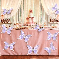 Geyee 12 Pcs 3D Large Butterfly Party Decoration Paper Butterfly Stickers in …