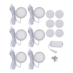 Aesthetic and Functional 6PCS Puck Lights Set for Home Interior Spaces
