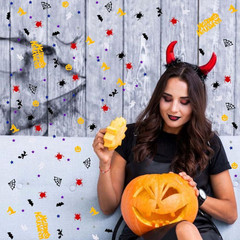 Halloween Table Scatter Confetti – Spiders, Pumpkins, Ghosts, and Bats