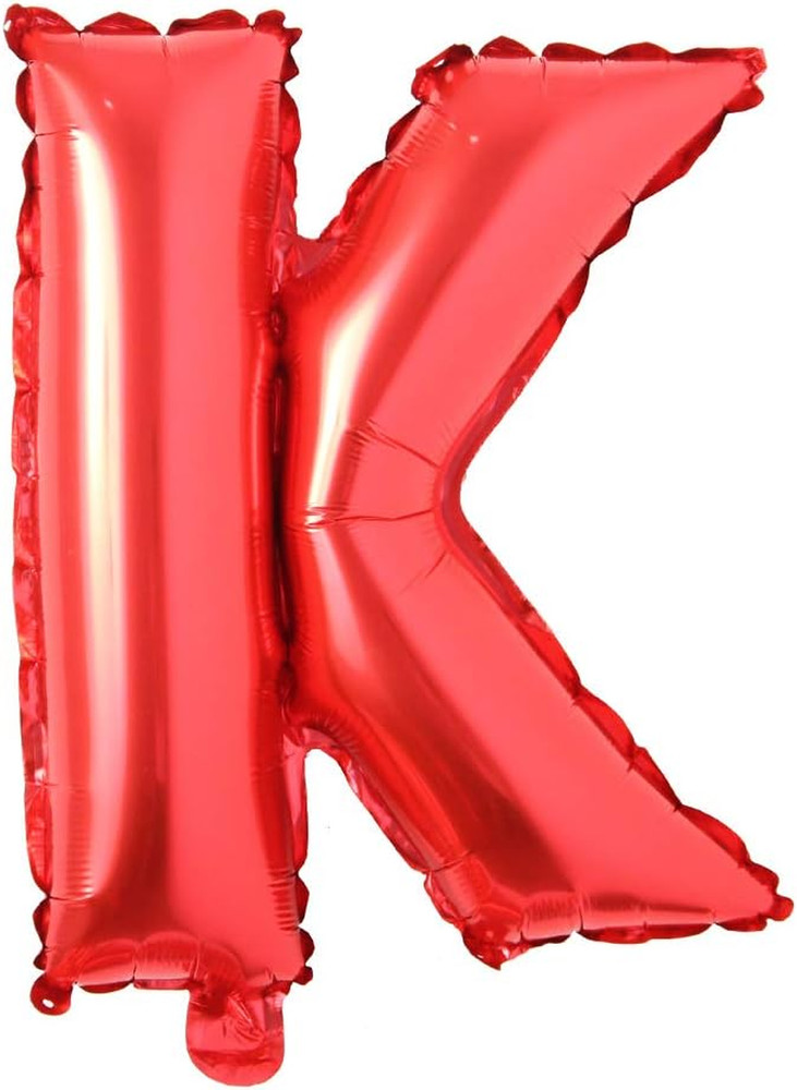16″ Inch Single Red Alphabet Letter Number Balloons Aluminum Hanging Foil Film B