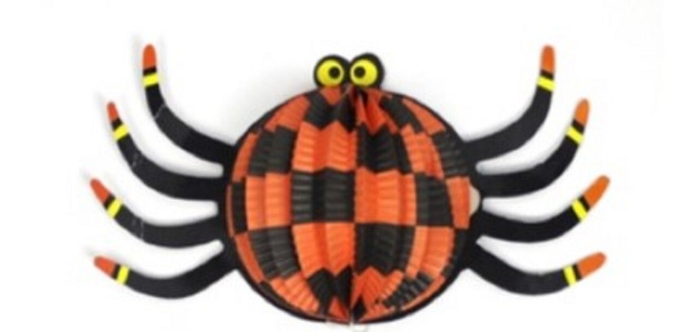 Halloween Spider Decoration 25cm Pink/Orange/Green Halloween Party Supplies