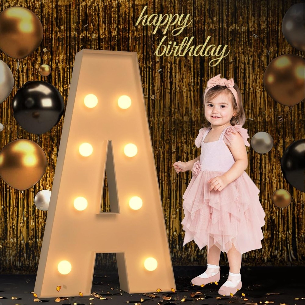 NEW ~ Marquee Light Up Letter «A» ~ Birthday, Baby Shower, Wedding ~ White 3Ft