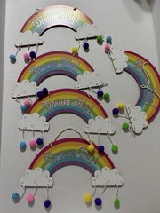 Rainbow Dream Big Hanging Signs Wall Decorations Classroom Party Decor