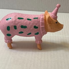 Cake Topper Birthday Ankyo Party Animals Target Bullseye Playground Pig Figure