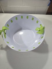 Mudpie Red, White and Green Carnival Party Bucket. 15X15