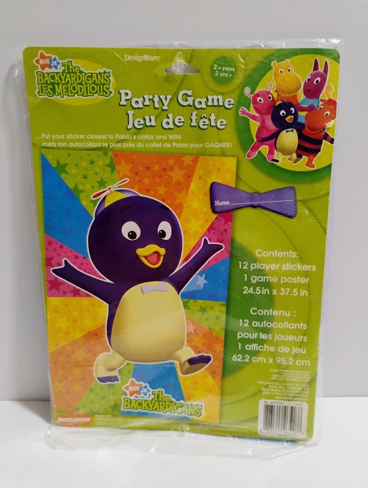 HTF NEW Vintage The Backyardigans Pin The Bowtie On Pablo Penguin Decorations