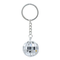 Vintage 1970s Mirror Ball Keyring Disco Party Decoration Car Mirror Ornament Gif