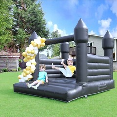 White/ Pink/Black PVC Inflatable Bounce House with Blower For Wedding Birthday