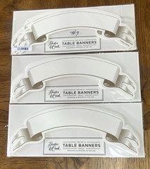 33 Hester & Cook Table Name Banner Cards Die Cut Gold HC044 New
