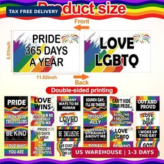 24 Design Pride Photo Booth Props Sets, Pride Month Decorations Funny Gay LGBTQ