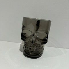Halloween Black Skull Skeleton Plastic Cup Set 3 Wine glasses, 3 Goblets, 8 Cups