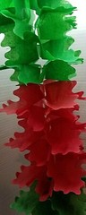 Vintage Honeycomb Paper Garland/Streamers 12 feet long each. New lot of 2