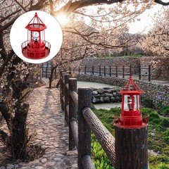 Operitacx Solar Lighthouse Rotating Outdoor Garden Light Waterproof Landscape…