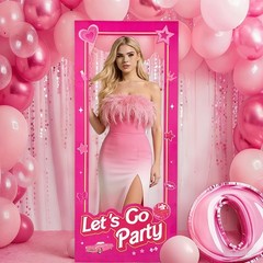 5.2ft Tall Life Size Stand-in Cardboard Cutouts Doll Photo Booth Props for Do…