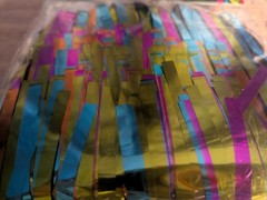 🎉 Mylar Fringe Party Table Skirt – 72 Feet x 29 Inches 🌴
