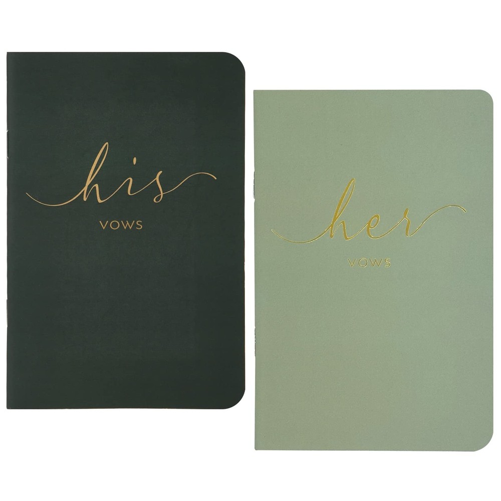 Wedding Vow Books His And Hers Officiant Book For Wedding Ceremony Gold Foil …