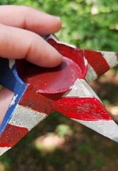 Pfaltzgraff Stars and Stripes Resin Tealight/Votive Candleholders – Set of 4
