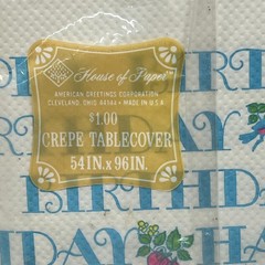 Vintage Sealed American Greetings Holly Hobbie /Happy Birthday Paper Tablecloth