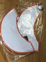 Set of 2 Large Honeycomb Orange Tissue Orb 16″ Ball Halloween Hanging Decoration