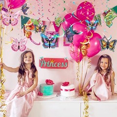 36 Pieces Butterfly Hanging Swirl Decoration Summer Spring Party Streamer But…