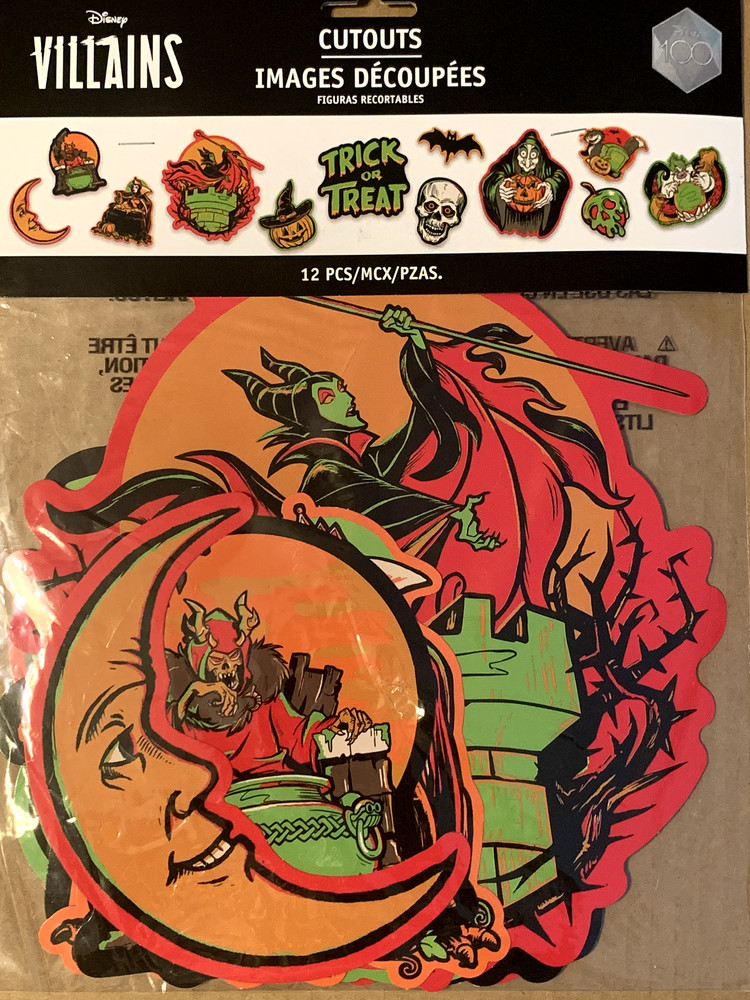Disney Villians 12CT Cutouts 2 Sided (various sizes please see photos)