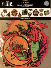 Disney Villians 12CT Cutouts 2 Sided (various sizes please see photos)
