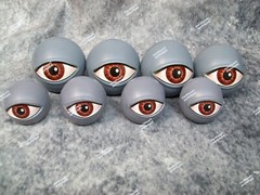 8 Count Eyeball Orbs Halloween Table Scatters Prop Creepy Haunted House Decor