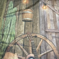 Western Cowboy Backdrop Cowboy Party Decor Large Tapestry Banner 43″x 69″