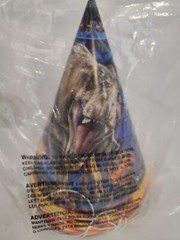 JURASSIC WORLD Blue Assorted Colors Birthday Party Hats, 8 Count NEW