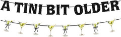 Martini Party Decorations Set for Adults, a Tini Bit Older Birthday Theme Kit wi