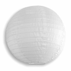 14″ White Nylon Lantern, Durable Hanging Decoration