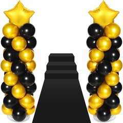 2 Sets of Balloon Column Stand Kit with 2 Star Balloons 100 Latex Balloons 2 …