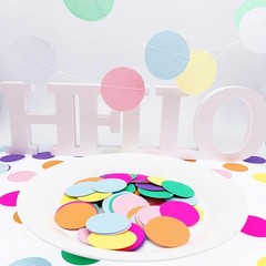 Rainbow Biodegradable Confetti for Parties & Weddings | 300pcs