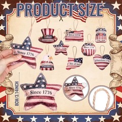 American Flag Eagle Patriotic Hanging Ornaments