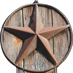 SP13429 Rusty Texas Lone Star Rustic Wood Cardboard Cutout Standee Standup