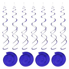 30 x Dark Blue Party Hanging Double Strip with Hang Tag Hook