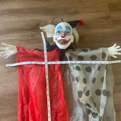 Halloween Scary Clown Hanging Decor Poseable Arms Halloween Props Door Wall #B