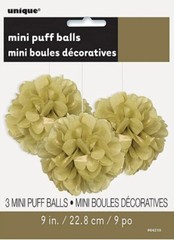 Party decoration bulk- Hanging Puff Balls and Fans 16 piece bundle – NEW