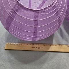 11 Purple Paper Lanterns Various Sizes 12″, 10″, 8″, 5.5″ Birthday/Room Decor