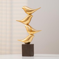 Anding Gold Bird Statue Decorative Accessories, Modern Home Decoration, Bird …