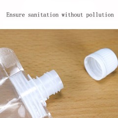 5-100pcs Clear Plastic Spouted Liquid Drink Bag Pouch Portable Liquid Container