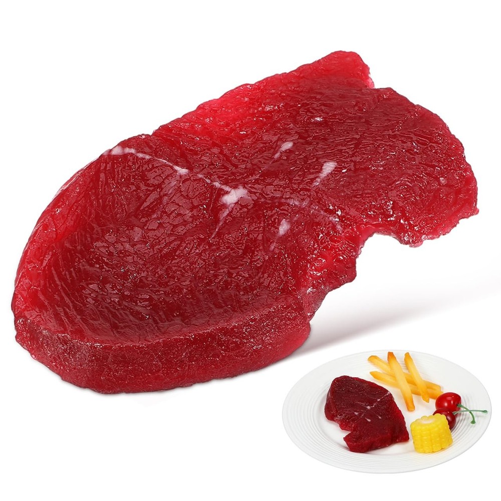 Realistic Steak Prop Artificial Sliced Steak Model Lightweight Fake Meat Orna…